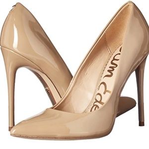 SAM EDELMAN DANNA NUDE PATENT PUMP